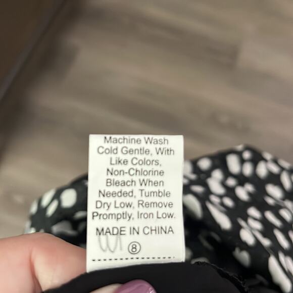 Kirundo Black and White Embroidered Tunic Dress Size Medium - Picture 9 of 10